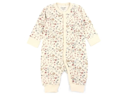 CeLaVi withered rose blomstret heldragt uld/viskose